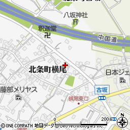 兵庫県加西市北条町横尾716周辺の地図