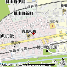 京都府京都市伏見区桃山町和泉周辺の地図