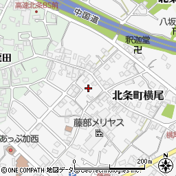 兵庫県加西市北条町横尾1203周辺の地図
