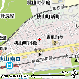 京都府京都市伏見区桃山町丹後33-117周辺の地図