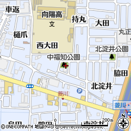 中福知公園周辺の地図