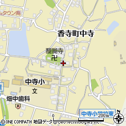 兵庫県姫路市香寺町中寺399周辺の地図