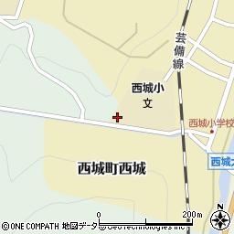 広島県庄原市西城町入江302周辺の地図