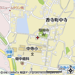 兵庫県姫路市香寺町中寺378周辺の地図