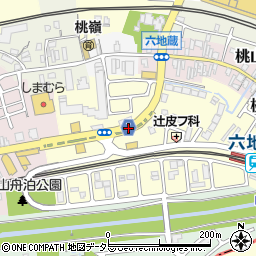京都府京都市伏見区桃山町因幡周辺の地図