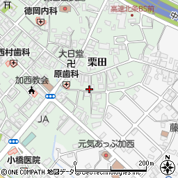 兵庫県加西市北条町栗田84周辺の地図