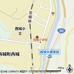 広島県庄原市西城町西城132周辺の地図