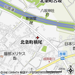 兵庫県加西市北条町横尾723周辺の地図