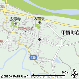 滋賀県甲賀市甲賀町岩室1162周辺の地図