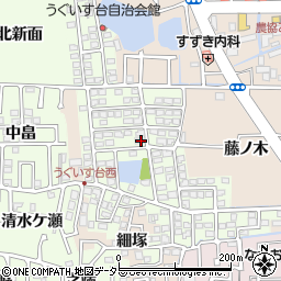 京都府長岡京市うぐいす台115周辺の地図