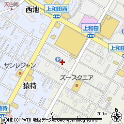 愛知県岡崎市上和田町南天白周辺の地図