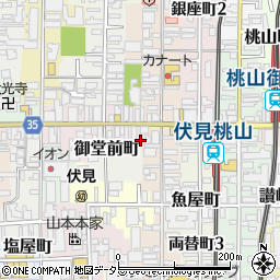 京都府京都市伏見区東大手町457周辺の地図