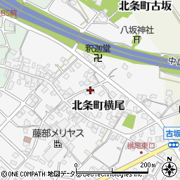 兵庫県加西市北条町横尾708周辺の地図