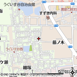 京都府長岡京市うぐいす台110周辺の地図