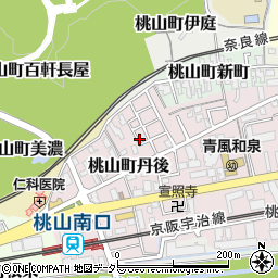 京都府京都市伏見区桃山町丹後33-72周辺の地図