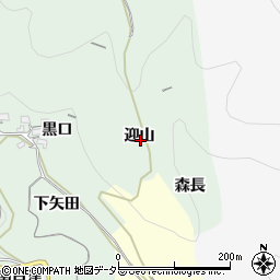 愛知県新城市牛倉迎山周辺の地図