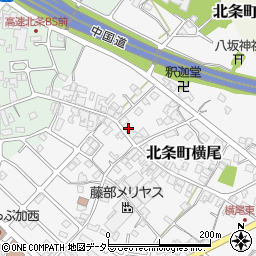 兵庫県加西市北条町横尾113周辺の地図