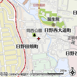 京都府京都市伏見区日野岡西町周辺の地図