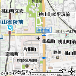 京都中央信用金庫桃山支店周辺の地図