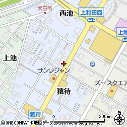 ソフトバンク　岡崎上和田周辺の地図