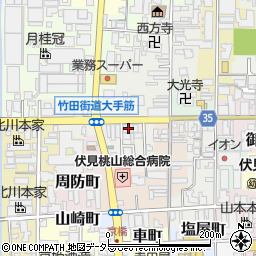 愛知株式会社　京都営業所周辺の地図