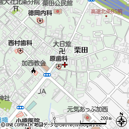兵庫県加西市北条町栗田62周辺の地図