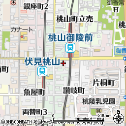 河合塾マナビス　伏見桃山校周辺の地図
