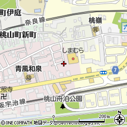 京都府京都市伏見区桃山町和泉5-17周辺の地図