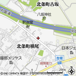 兵庫県加西市北条町横尾672周辺の地図