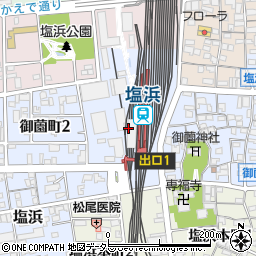 三重県四日市市御薗町周辺の地図