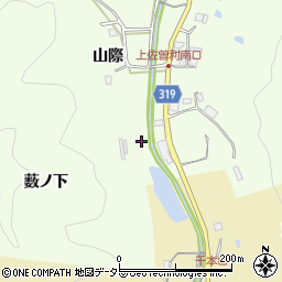 兵庫県宝塚市上佐曽利薮ノ下周辺の地図