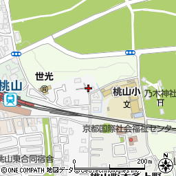 京都府京都市伏見区桃山町松平武蔵22周辺の地図