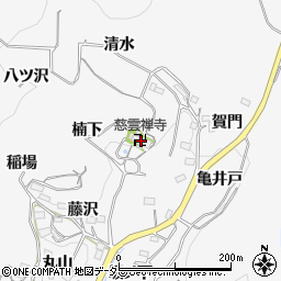 慈雲禅寺周辺の地図