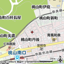 京都府京都市伏見区桃山町丹後33-76周辺の地図