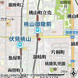 株式会社京都ライフ　伏見桃山店周辺の地図