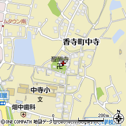 兵庫県姫路市香寺町中寺37周辺の地図