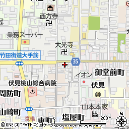 ほけんの窓口　京都伏見桃山店周辺の地図