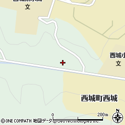 広島県庄原市西城町入江307周辺の地図