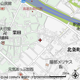 兵庫県加西市北条町横尾1275周辺の地図