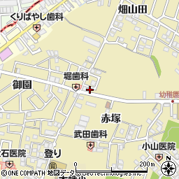 京都府宇治市木幡赤塚22-3周辺の地図