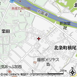 兵庫県加西市北条町横尾128周辺の地図