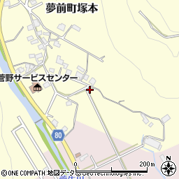兵庫県姫路市夢前町塚本279周辺の地図