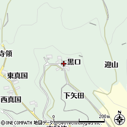 愛知県新城市牛倉黒口周辺の地図