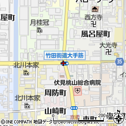 〒612-8362 京都府京都市伏見区西大手町の地図