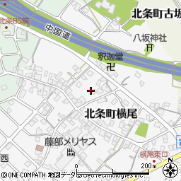 兵庫県加西市北条町横尾105周辺の地図