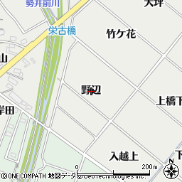 愛知県安城市古井町野辺周辺の地図