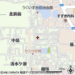 京都府長岡京市うぐいす台125-6周辺の地図