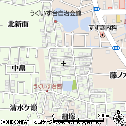 京都府長岡京市うぐいす台125-2周辺の地図