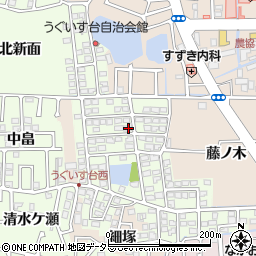 京都府長岡京市うぐいす台133周辺の地図