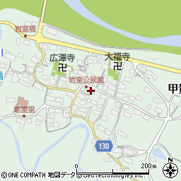 滋賀県甲賀市甲賀町岩室1365周辺の地図
